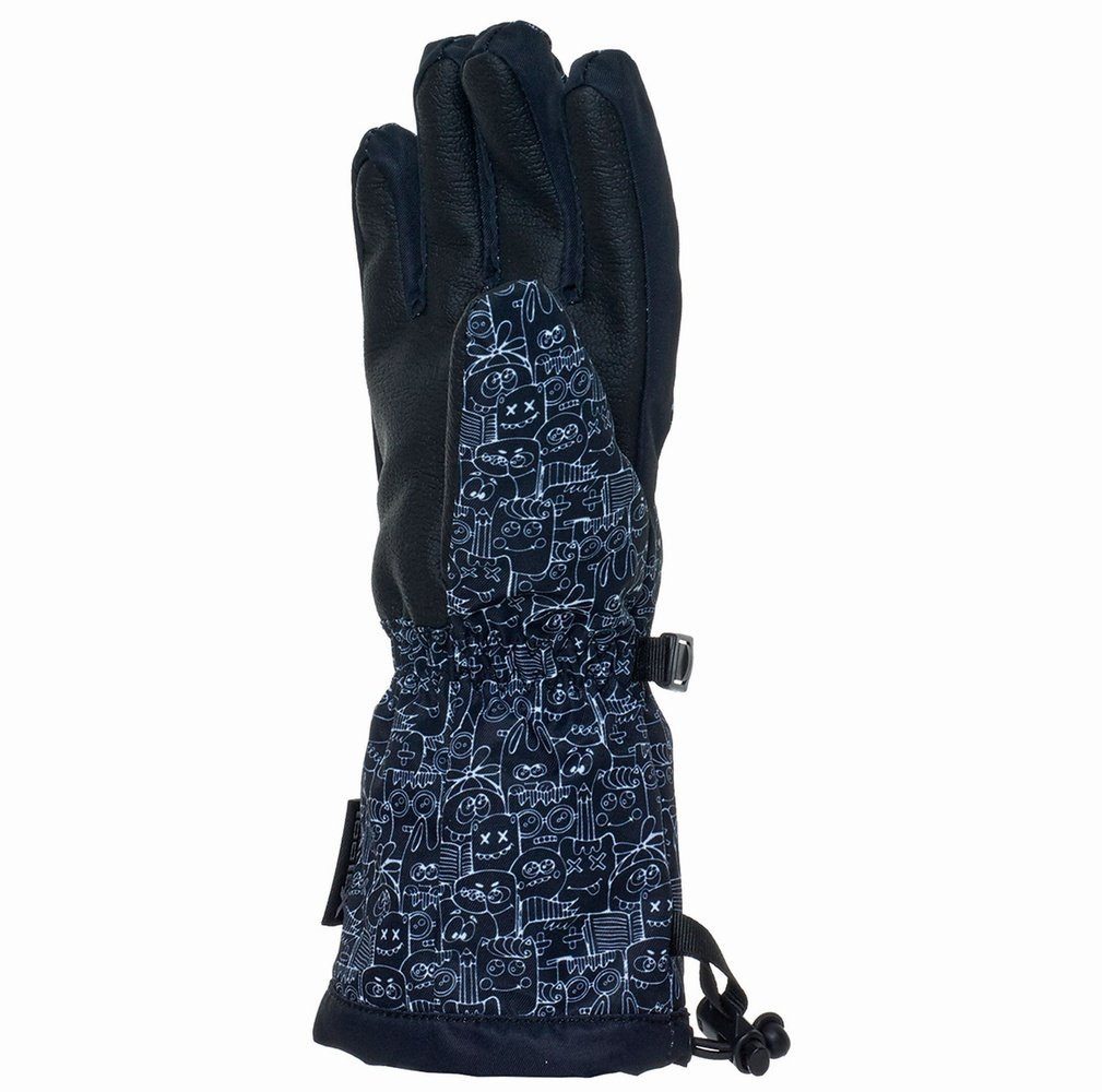 MATT Lederhandschuhe Matt Fingerhandschuhe Tootex Tiermotiv Skihandschuh