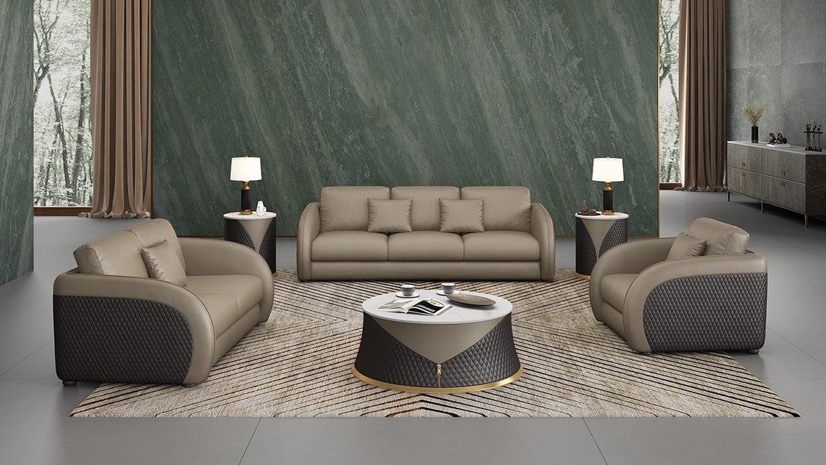 Xlmoebel Polstergarnitur Moderne Sofagarnitur in zeitlosem Design mit hoher Polsterung, (Sofagarnitur 3+2+1 Sitzer), Hergestellt in Europa