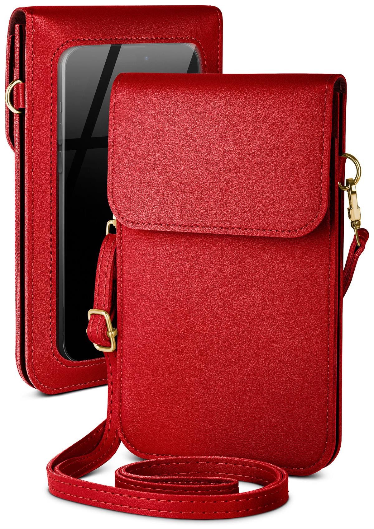 moex Handyhülle moex® CitySling für Google Pixel 7, Handytasche zum Umhängen kleine Handtasche mit Handyfach Touch-Fenster