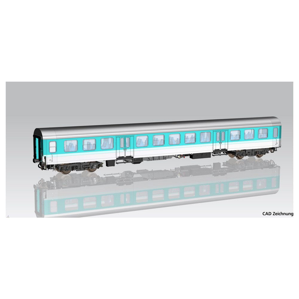 PIKO Personenwagen Piko H0 28007 H0 Halberstädter Mitteleinstiegswagen mintgrün 1./2. Kl.