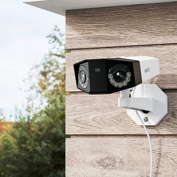 Reolink Duo 2 PoE Intelligente 4K 8 MP Überwachungskamera (Außenbereich, Innenbereich, PoE (Power over Ethernet), 180° Blickwinkel, Wettergeschützt IP66, Einfacher Fernzugriff über Reolink App oder Reolink Client)