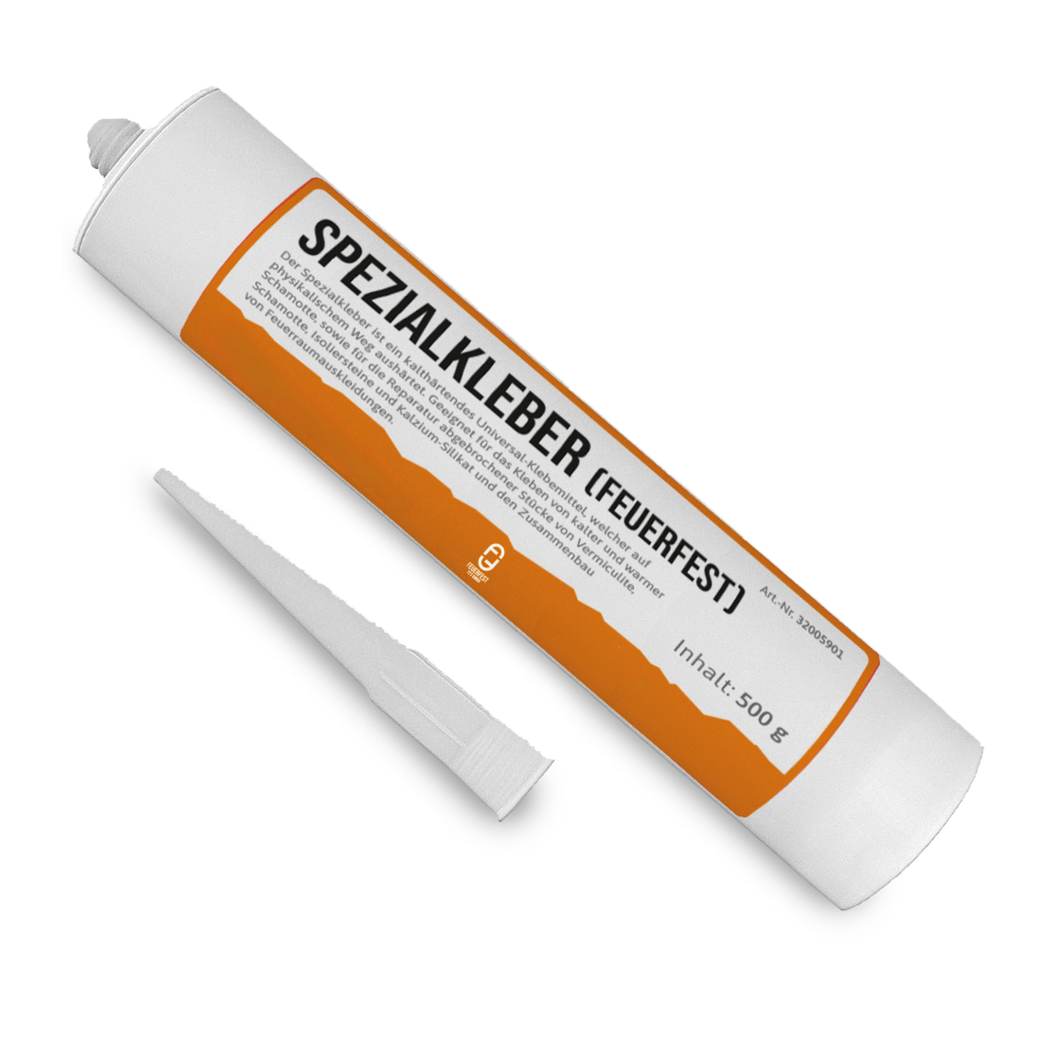 Feuerfest 123 GmbH Миномет Universal feuerfester Spezial-Kleber, (hitzebeständig bis 1.350 °C, physikalische Trocknung), für Schamotte, Vermiculite und feuerfeste Bauteile