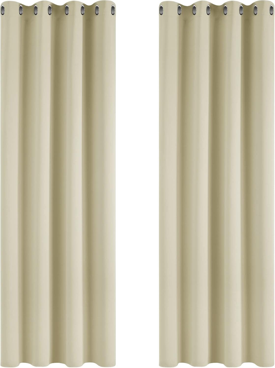 Deconovo Verdunkelungsvorhang Gardinen mit Ösen Blickdichte Vorhang Kältesc günstig online kaufen