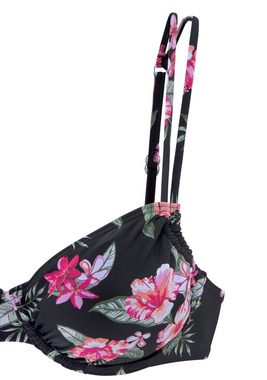 LASCANA Bügel-Bikini-Top Santini, im floralen Design
