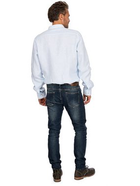 Almsach Trachtenhemd Hemd Stehkragen 175LI hellblau (Slim Fit)