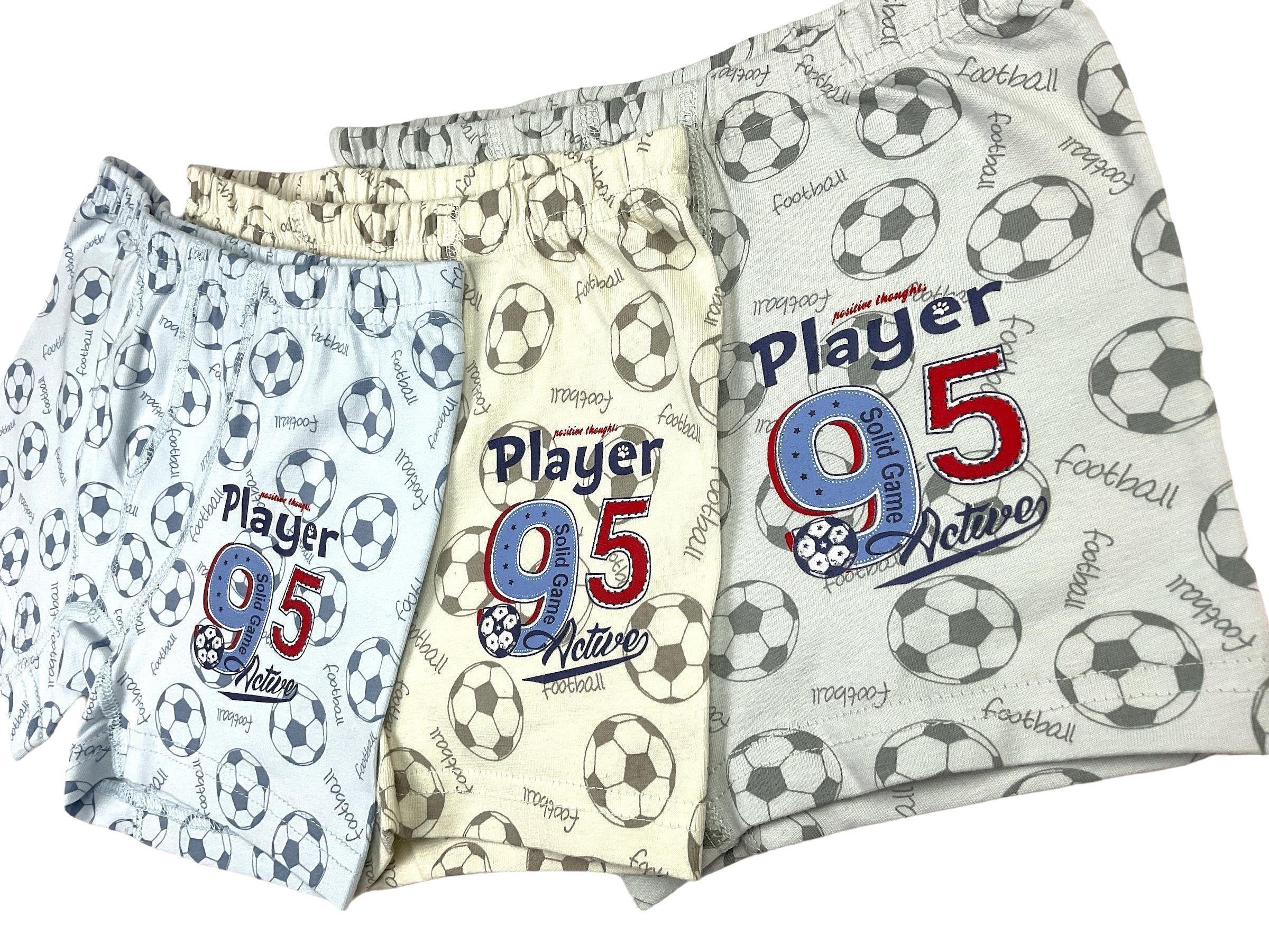 LOREZA Boxershorts 5er Set Jungen Boxershorts - Player - Bunt (Spar-Packung, 5-St) – Bild 3 von 5