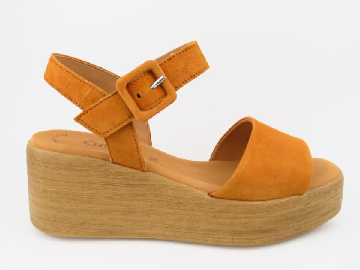 Gabor Samtchevreau cognac HOLZ Sandalette