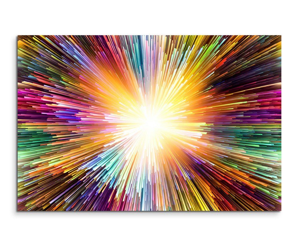 Leinwandbild Bunte Farbexplosion auf Leinwand
