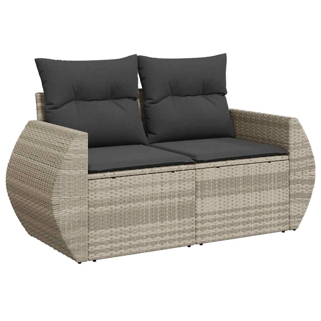 vidaXL Loungesofa Gartensofa mit Kissen 2-Sitzer günstig online kaufen
