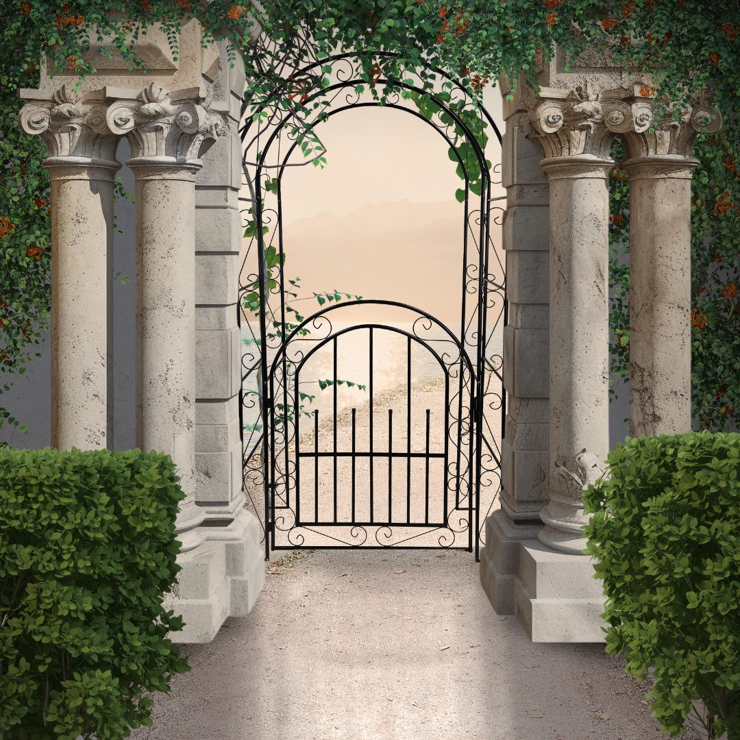 abc HOME Gartentor Rosenbogen, 2in1, mit Erdspießen, 215 cm H günstig online kaufen