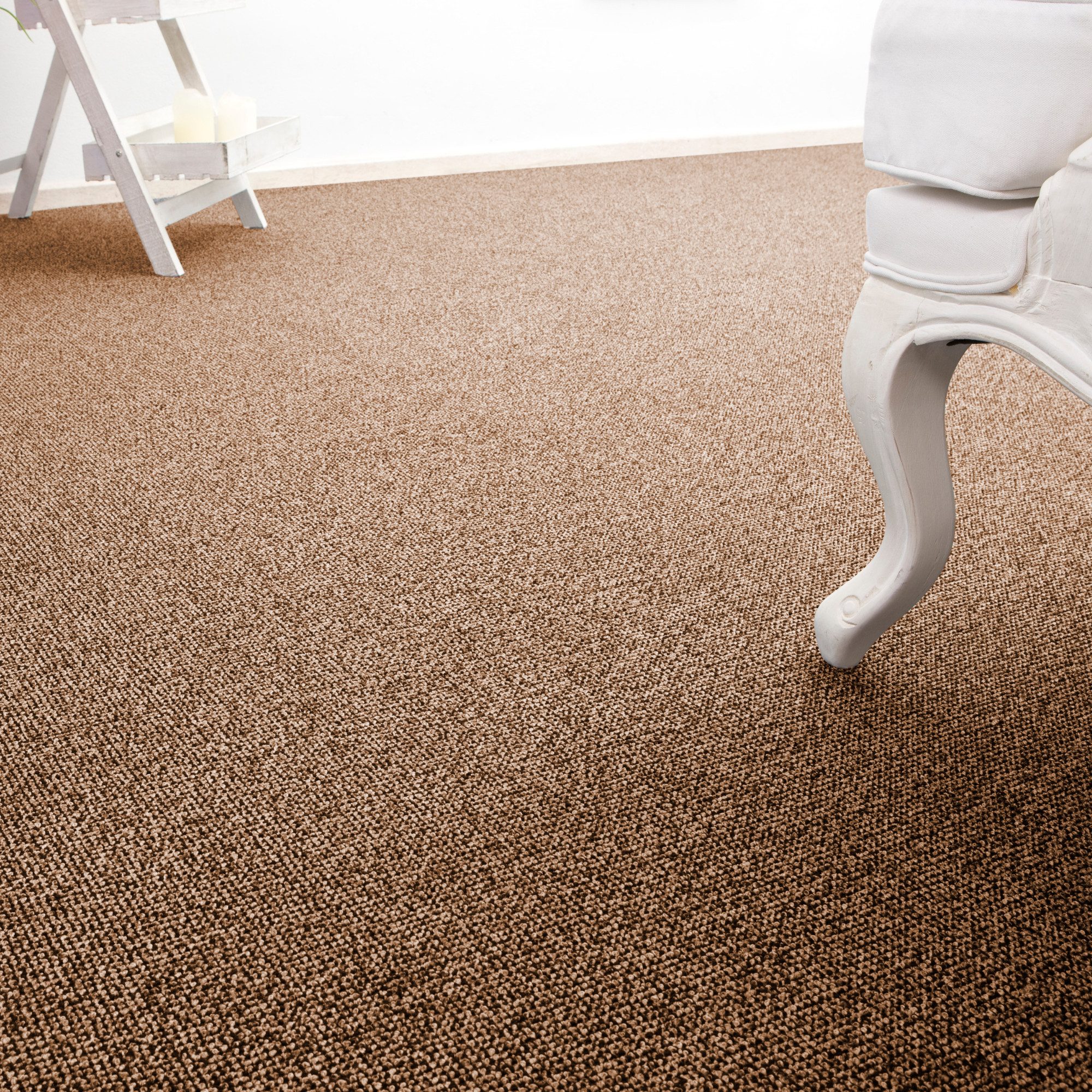 Andiamo Teppichboden Carlos, Feinschlinge, Made in Netherlands, rechteckig, Höhe: 6,5 mm, melierte Optik, Breite 400 cm oder 500 cm, strapazierfähig