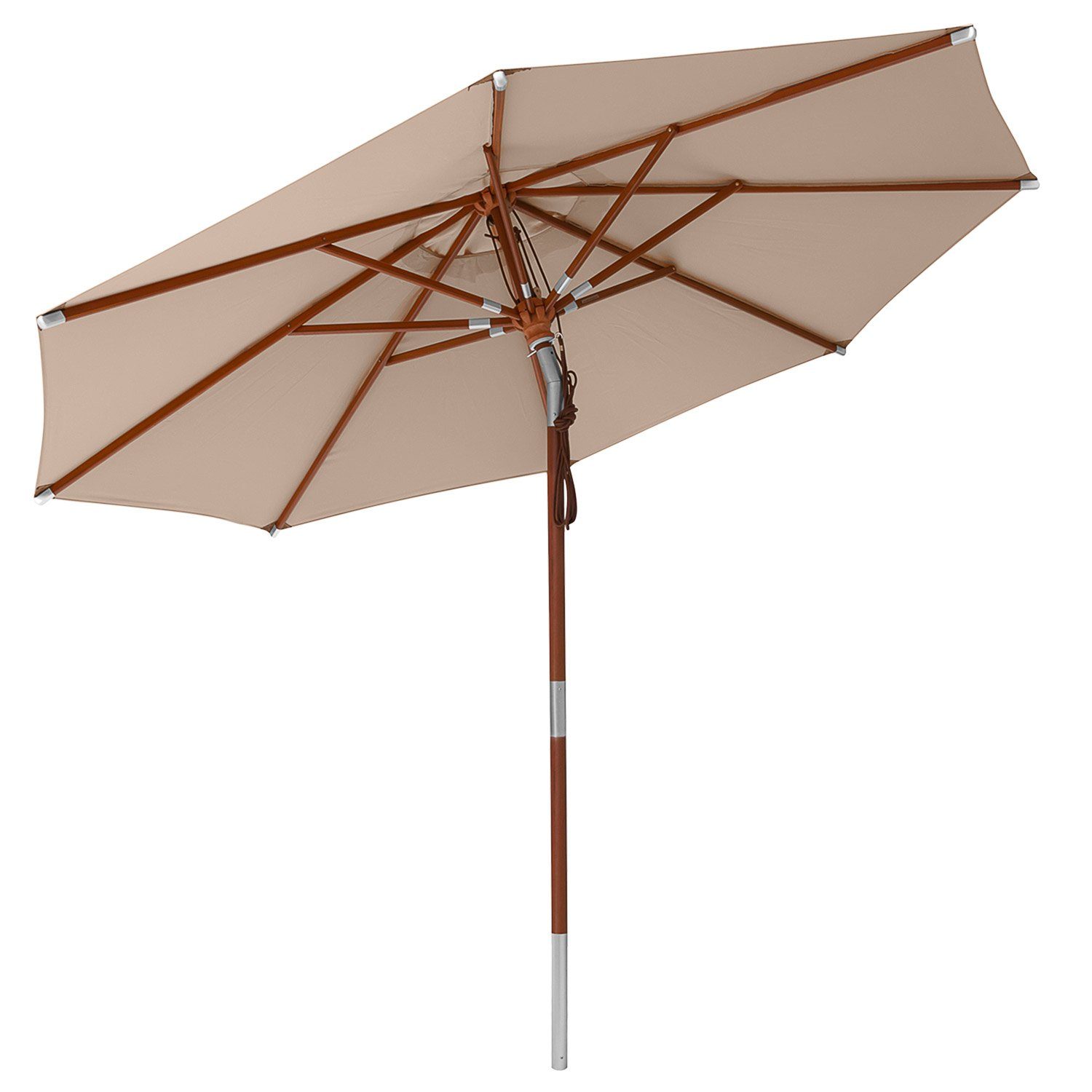 anndora-sonnenschirm Sonnenschirm 3m rund Knickbar Dreh-Kipp-Mechanismus, günstig online kaufen
