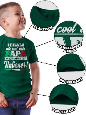 Shirtracer T-Shirt Egal wie Cool dein Papa meiner ist Italiener Statement Sprüche Kinder