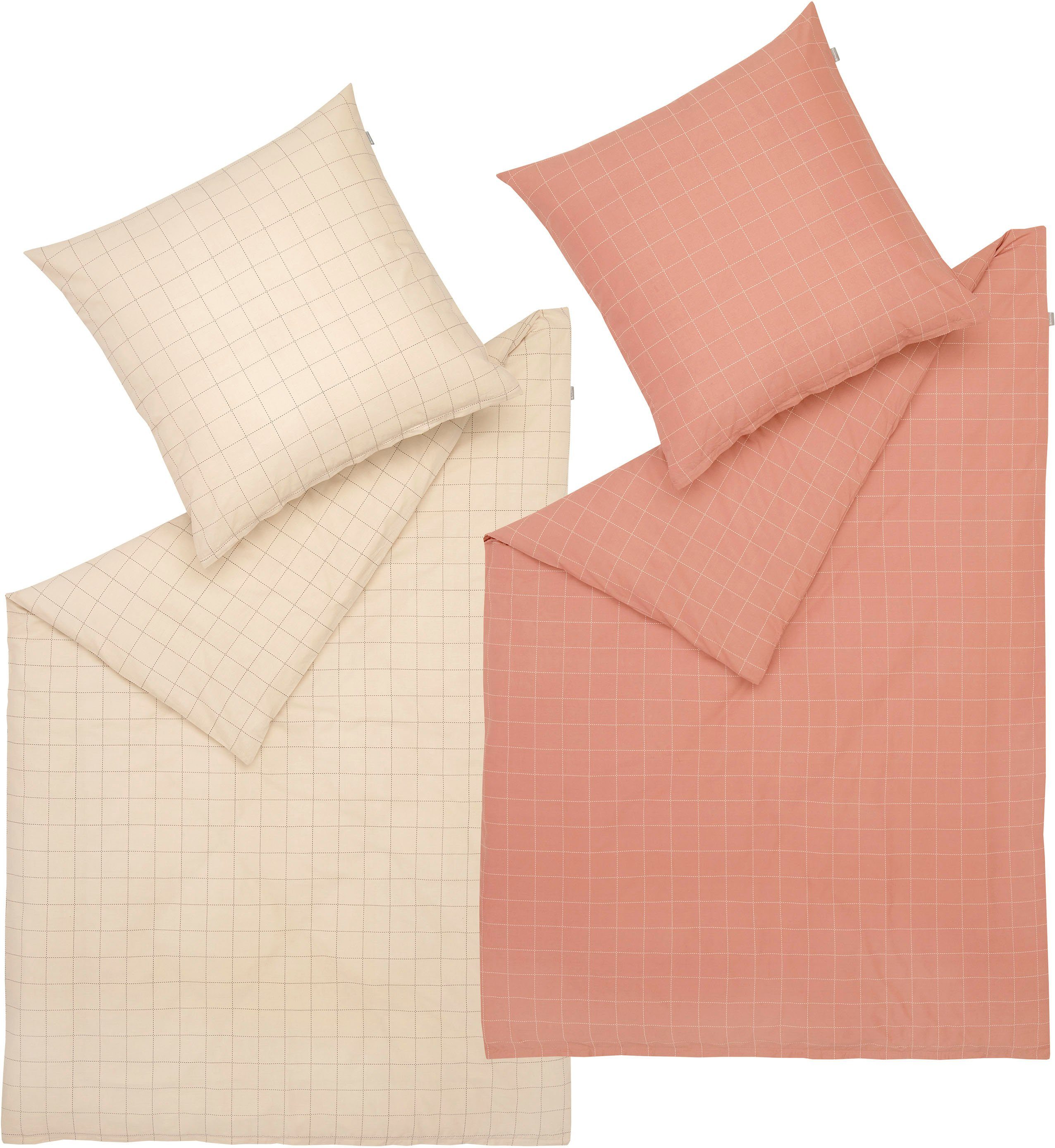 Musterring Постельное белье Grid, Renforcé, 2 teilig, Renforcé Qualität, JustB! Musterring