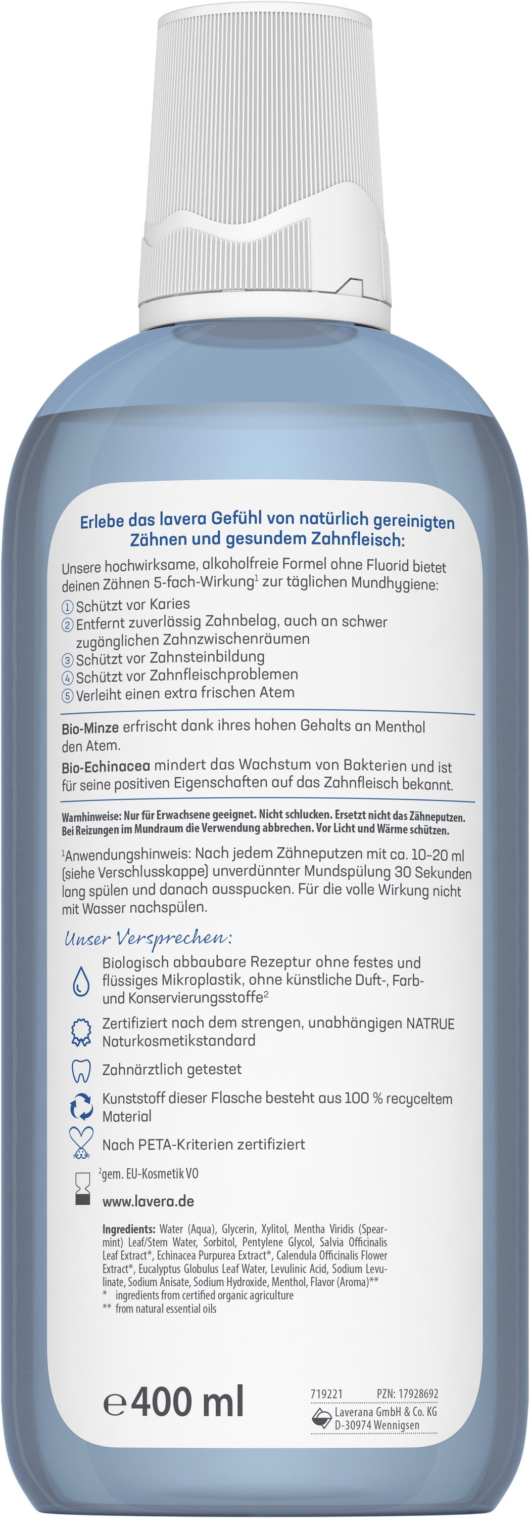 lavera Mundspülung Mundspülung Complete Care fluoridfrei, (1-tlg)