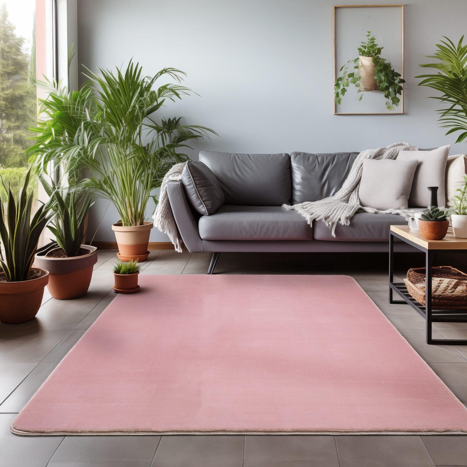 Teppium Teppich Unicolor - Einfarbig, Rechteckig, günstig online kaufen