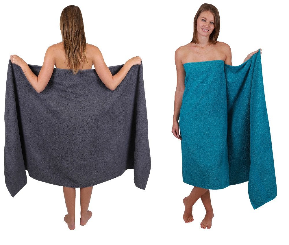 Betz Badetuch 2 Stück Банные полотенца groß XXL PALERMO Размер 100 x 200 cm, 100% Baumwolle (Set)