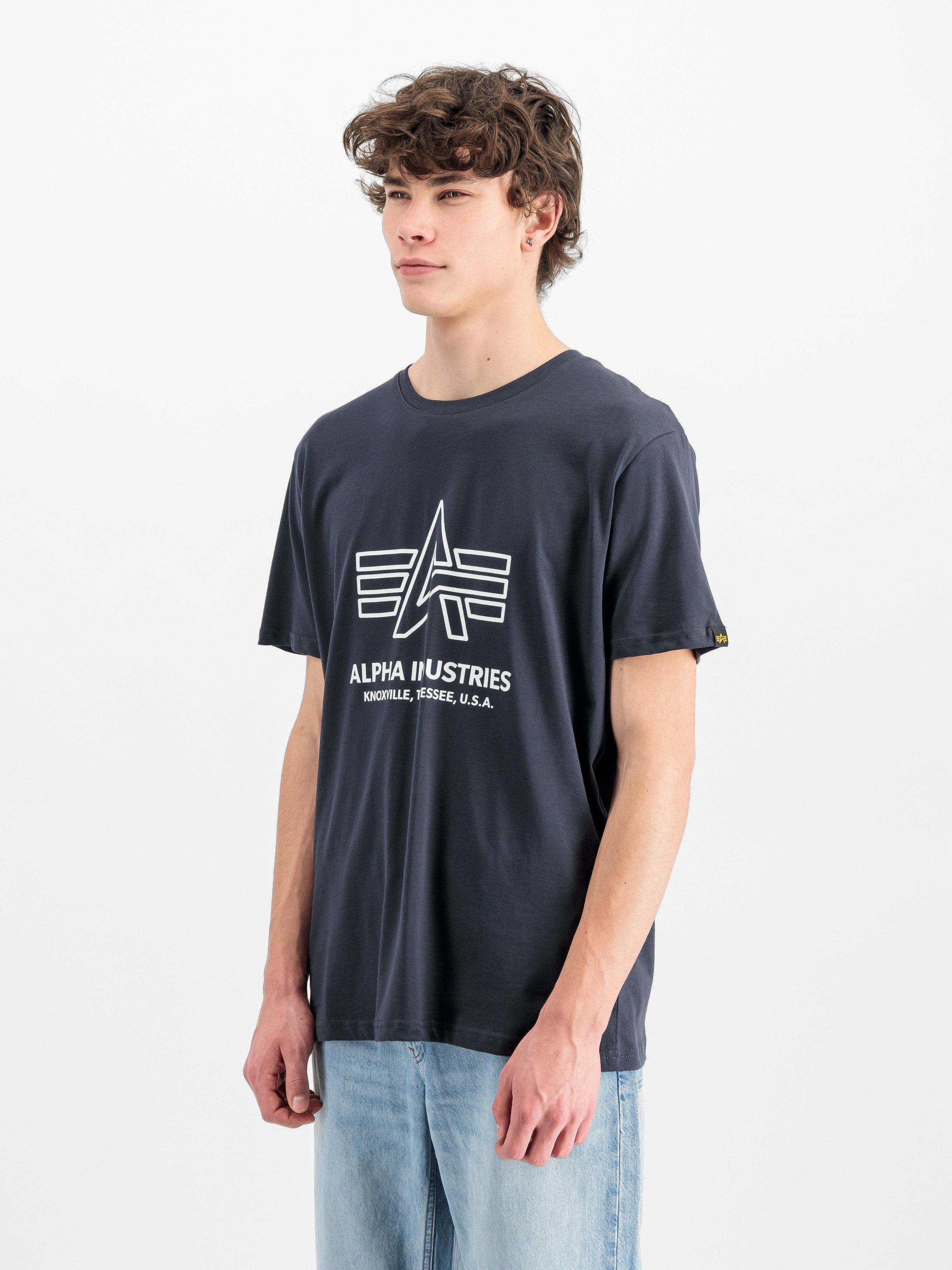 Alpha Industries Rundhalsshirt Logo Print T günstig online kaufen