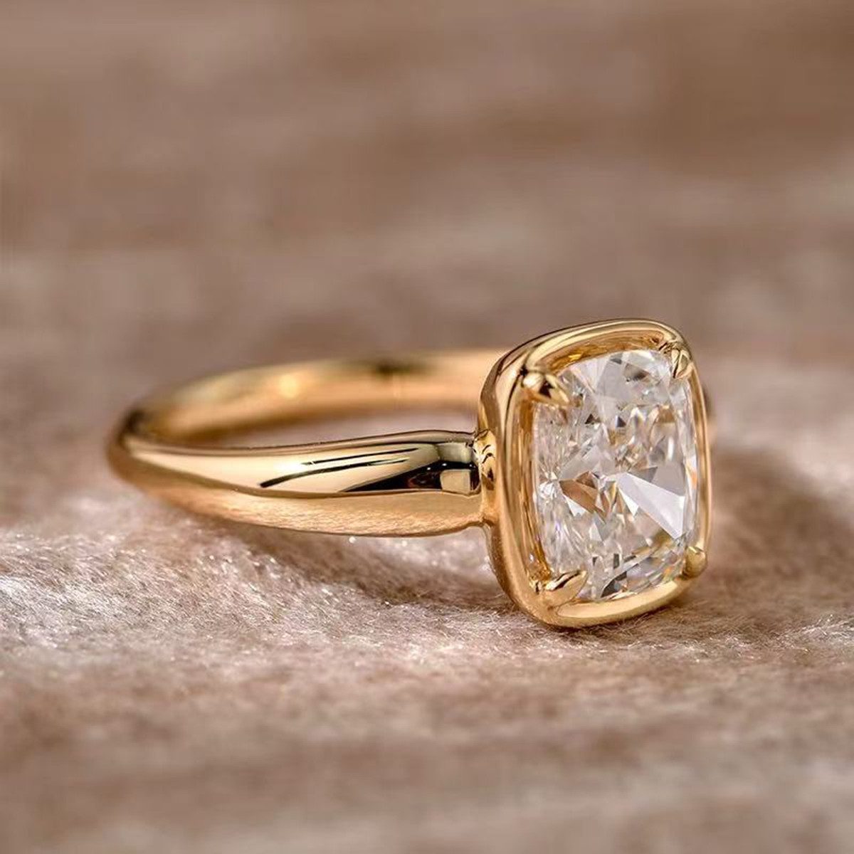 Jumpeak Verlobungsring Ehering,2ct,D/E,VVS/VS,2EX,Diamantring aus Laborzucht, Damenring, Geschenk ideen für frau,Liebes geschenk für sie, Mutter tags geschenk