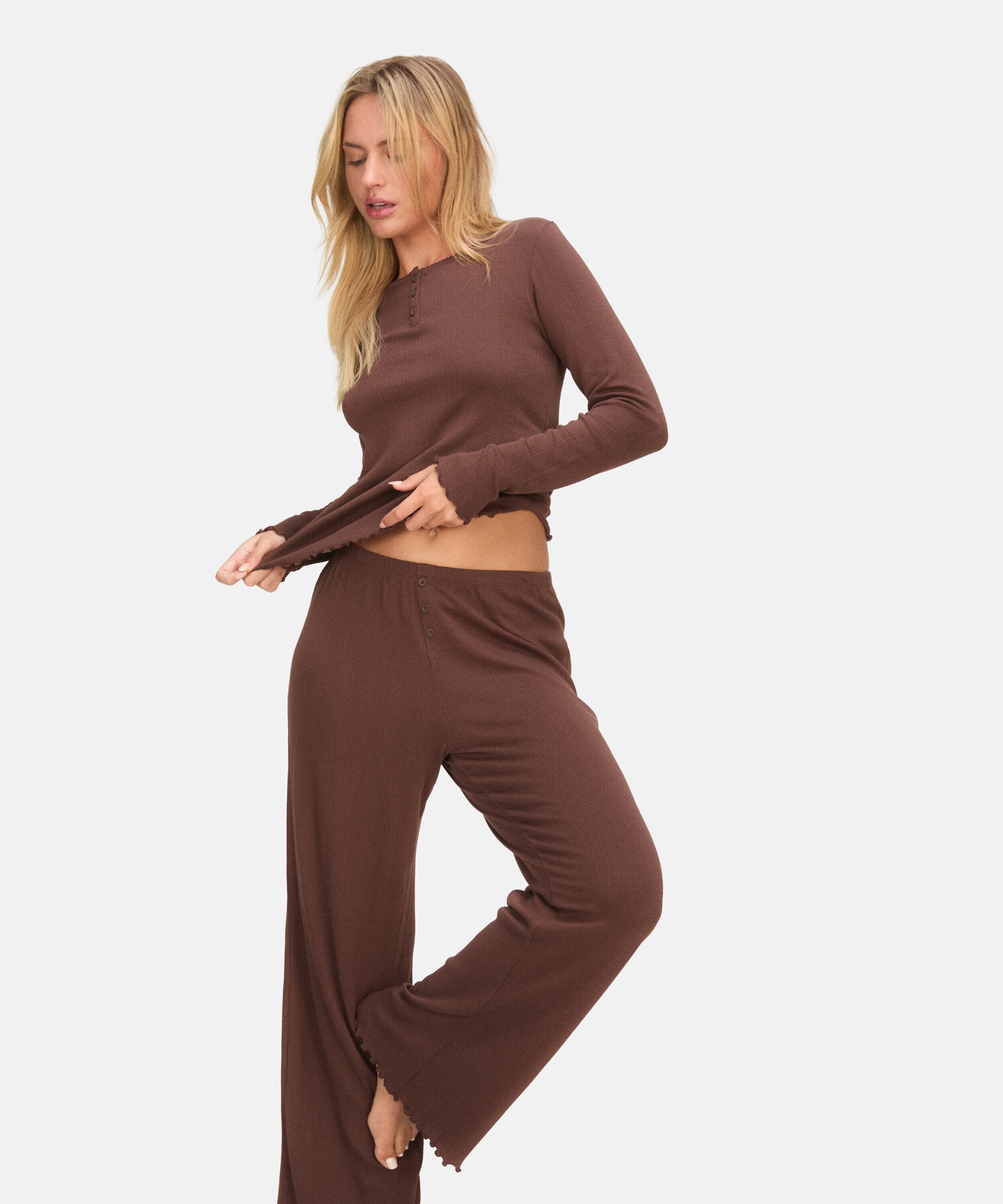Hunkemöller Pyjama Pant Loose Pointelle