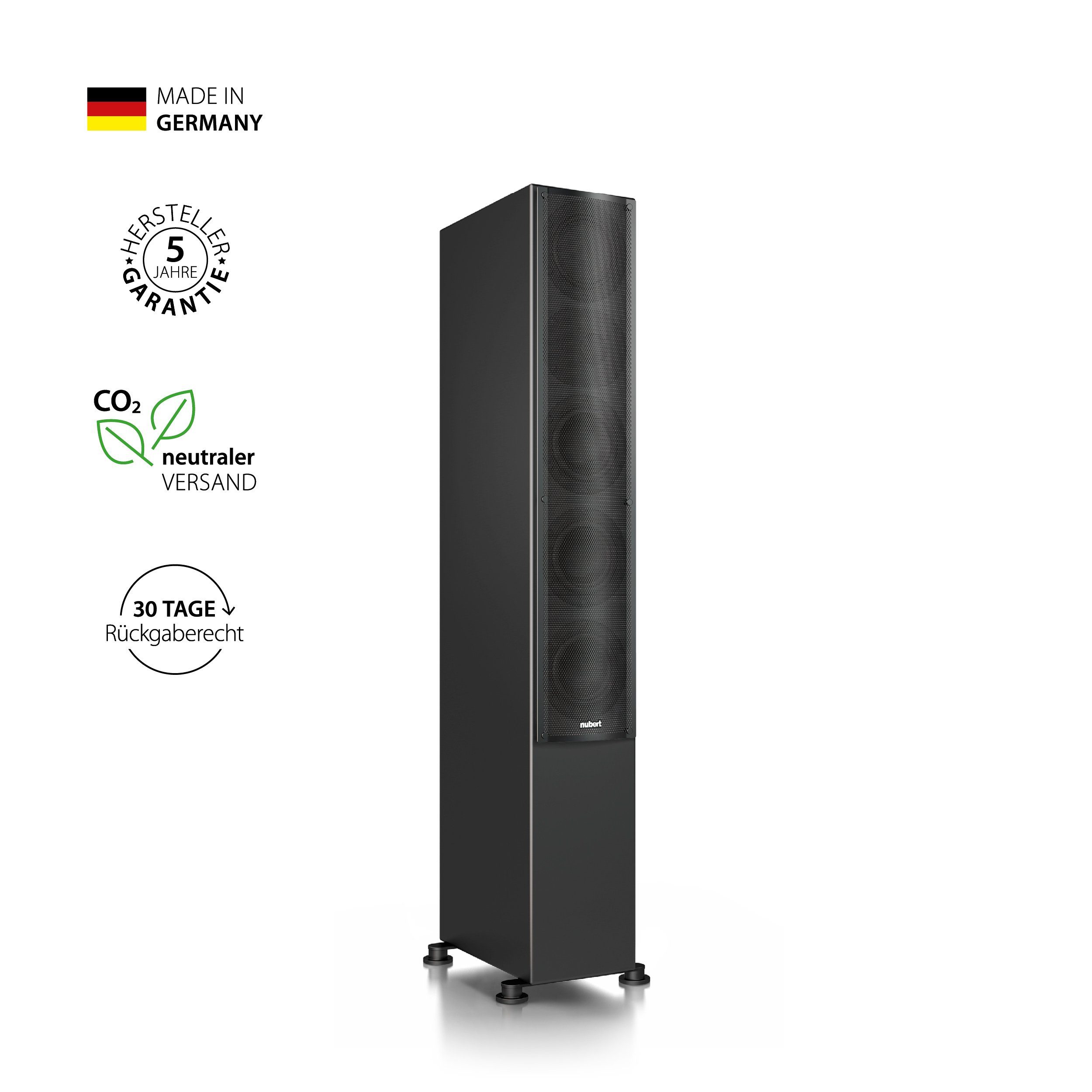 Nubert nuLine 264 Stand-Lautsprecher Mehrschichtlack Schwarz (260 W)
