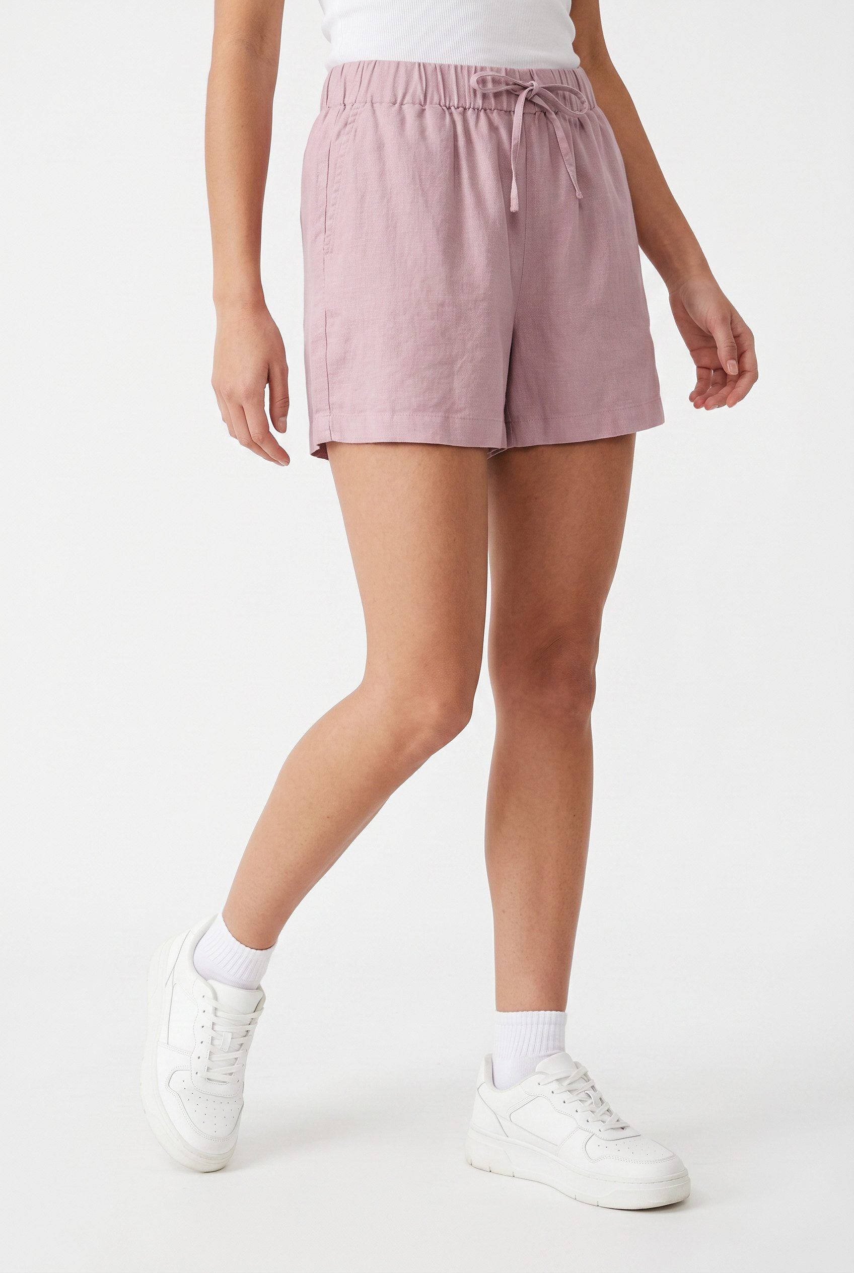Shorts ONLGOA MW LIN BL PULL-UP SHORTS CC PNT