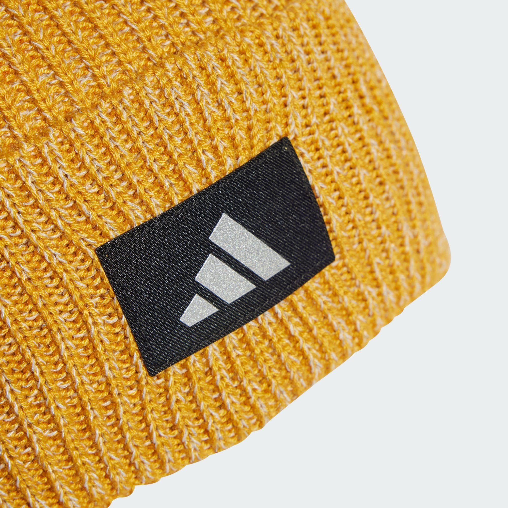 adidas Performance Beanie COLD.RDY REFLECTIVE RUNNING MÜTZE Preloved Yellow