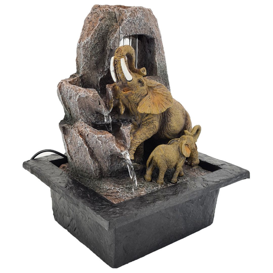 abc HOME Zimmerbrunnen Elefanten, elektrisch, LED, günstig online kaufen