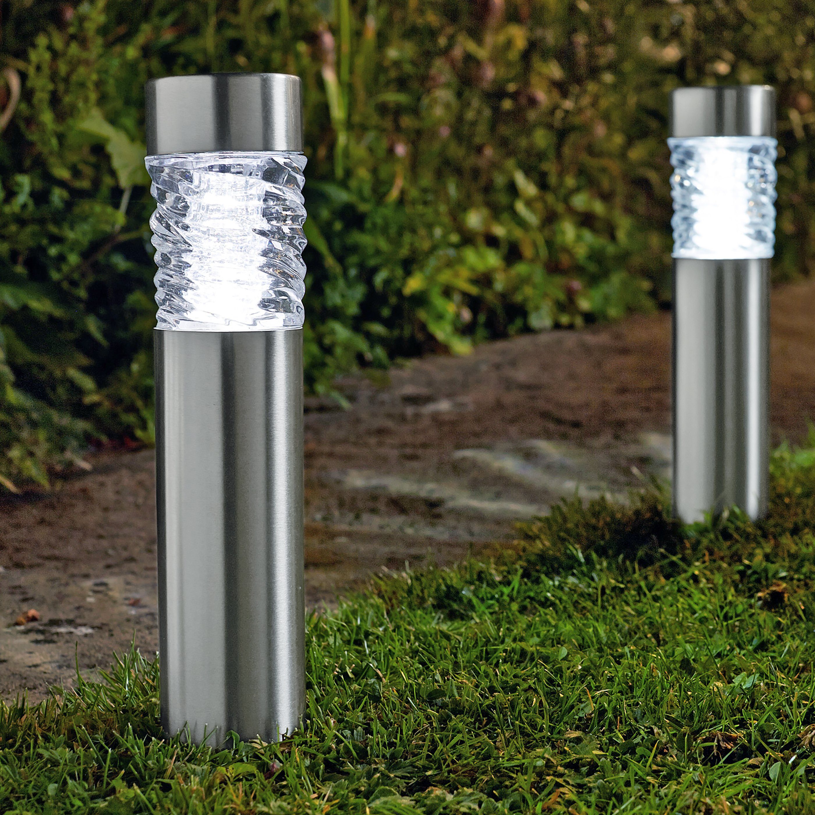Dehner LED Solarleuchte Premium Solar-Pfahlleuchte Sintra, 43 x 6.2 cm, Kaltweiß