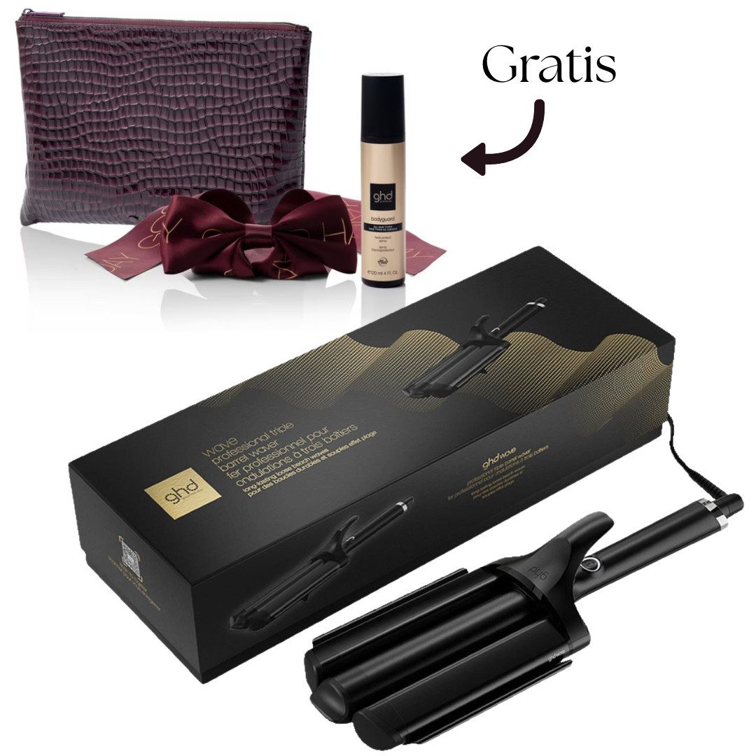GHD Welleneisen Wave Professional Triple Barrel Waver mit gratis Style Gift Set