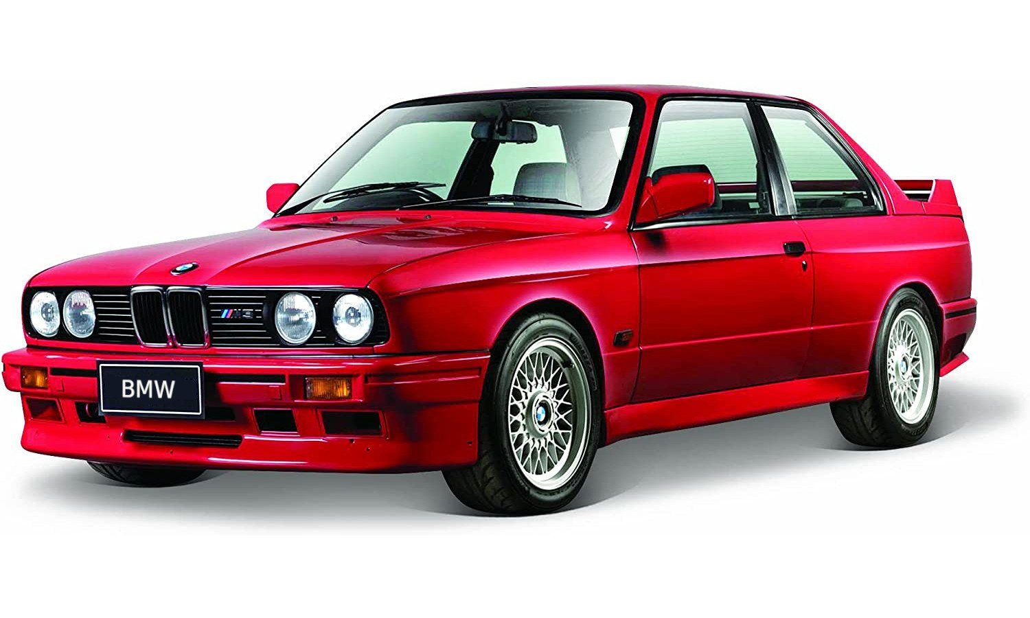 Bburago Modellauto BMW 3 Series M3 1988 (rot), Maßstab 1:24, detailliertes Modell