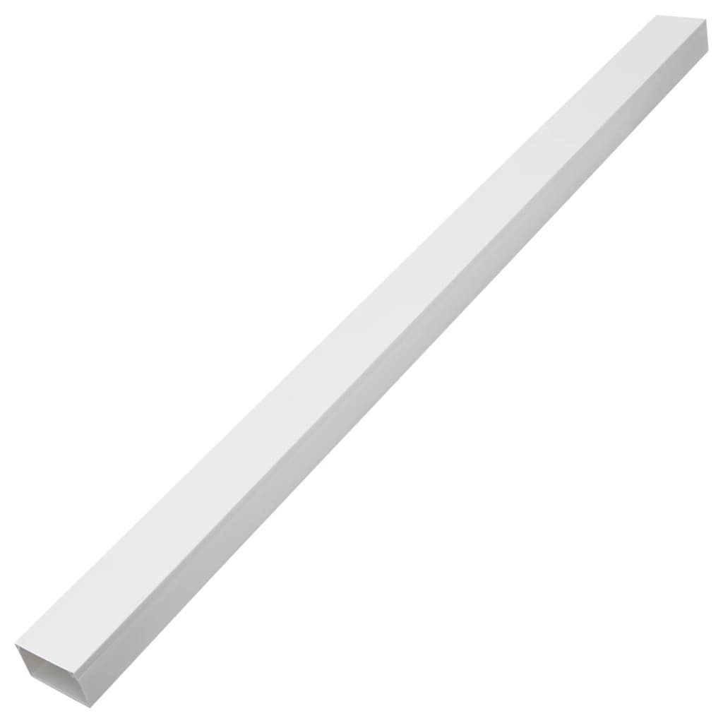 vidaXL Kabelkanal Kabelkanäle Selbstklebend 150x50 mm 10 m PVC Kabelkanal