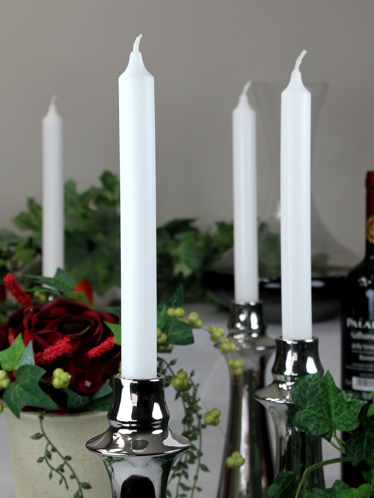 Wenzel Spitzkerze Stabkerzen 210/21 mm weiß 12 Stück von Wenzel günstig online kaufen