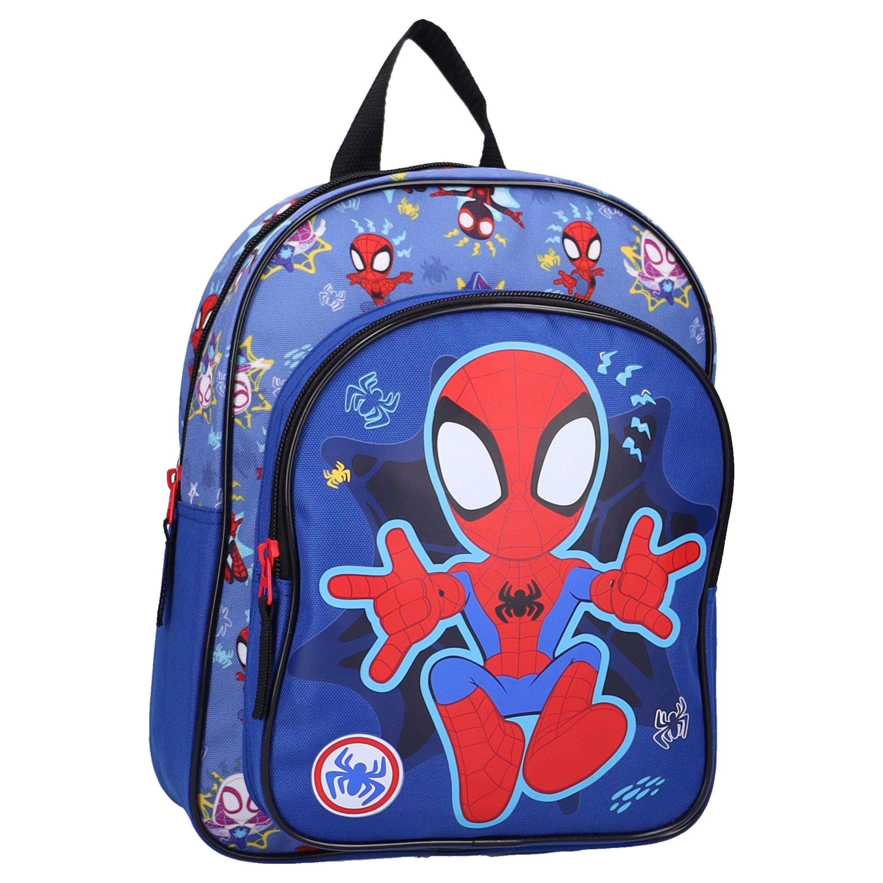 MARVEL Kinderrucksack Spidey 6,7 L mit 2 Fächern für Kita Schule Freizeit und Ausflüge (Packung)