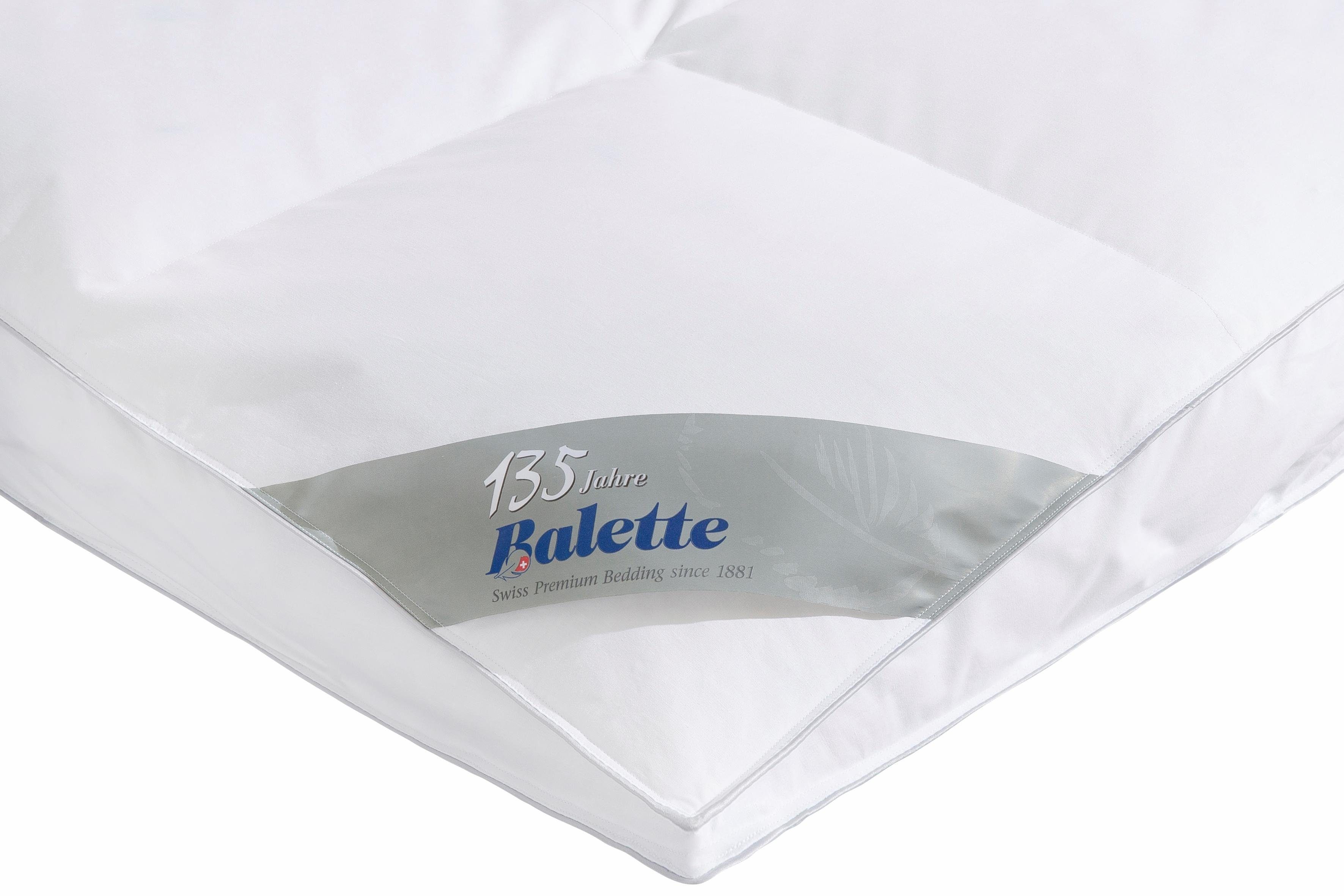 Balette Federbettdecke Lena, Füllung: 100% Federn, Bezug: 100% Baumwolle, Bettdecke in 135x200 cm und weiteren Größen, für Winter geeignet