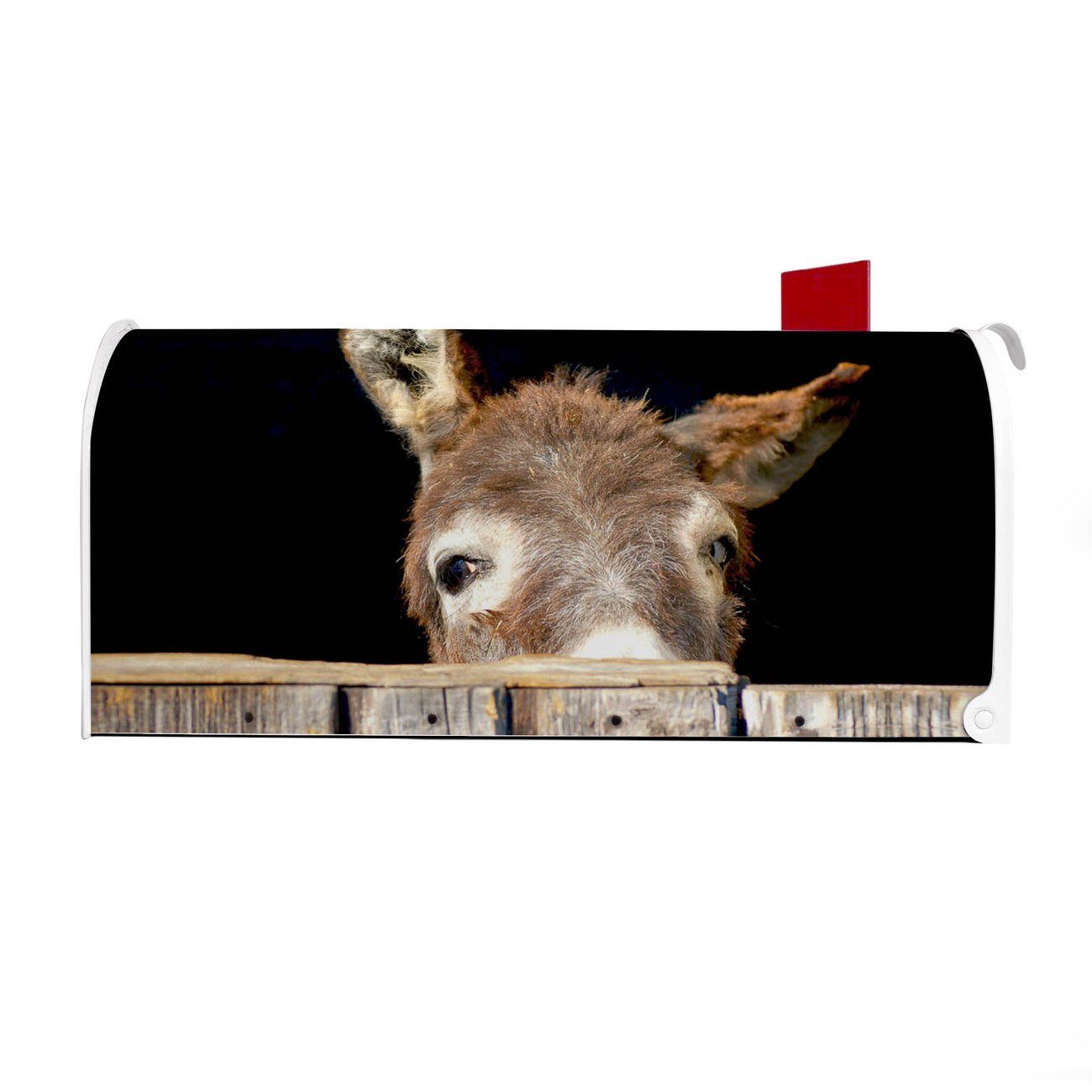 banjado Amerikanischer Briefkasten Esel aus 51 17 Mississippi cm original USA), x 22 x (Amerikanischer Briefkasten, weiß Mailbox