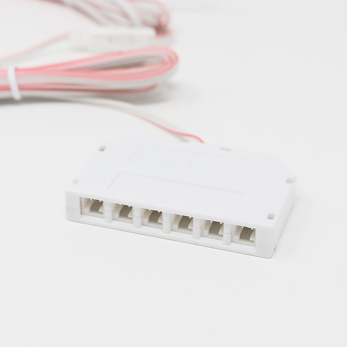 world-trading-net LED Trafo 12V/12W, 2m Kabel ws + 6er Verteiler, Sc LED Trafo