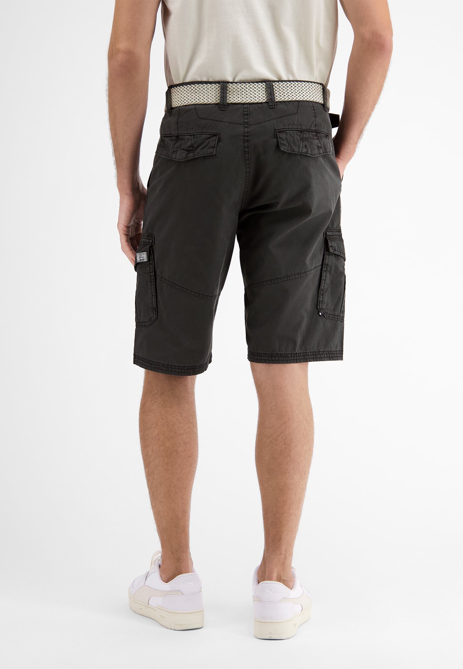 Bermudas Bermuda, Cargo GRAPHITE unifarben LERROS LERROS DARK