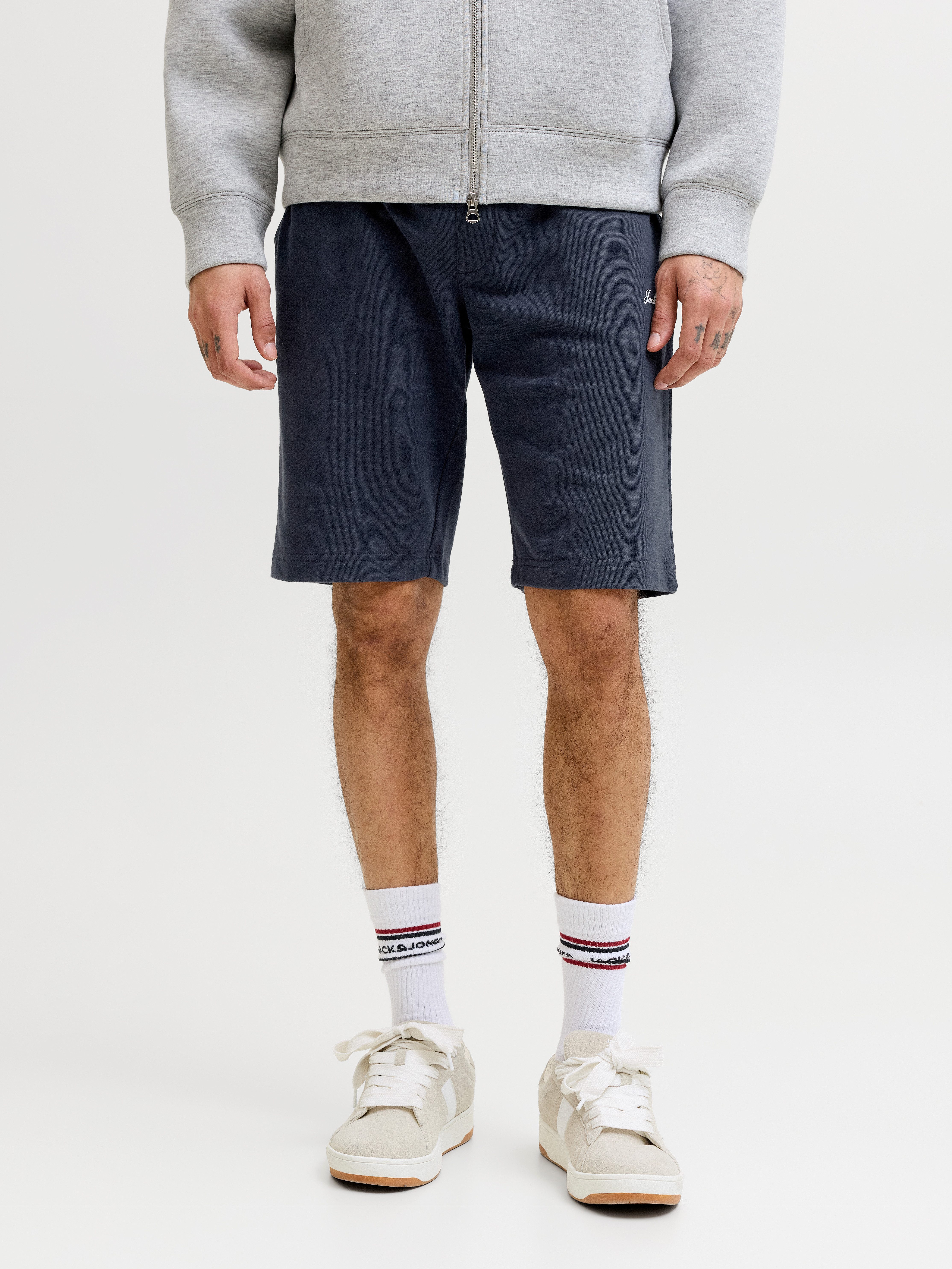 Jack & Jones Laufshorts JPSTGORDON ARCHIVE SWEAT SHORTS MID SN mit Kordelzug