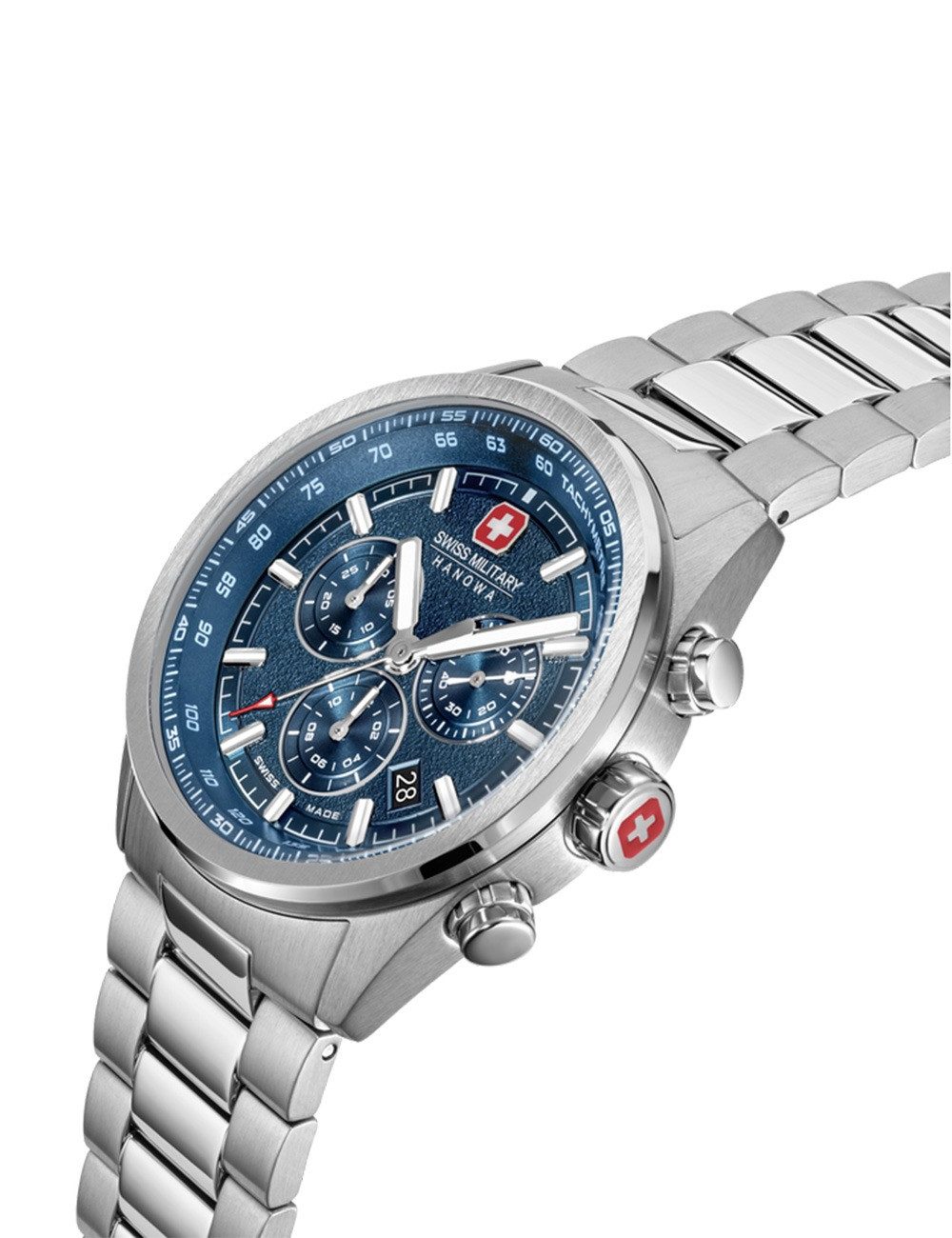Swiss Military Hanowa Quarzuhr Swiss Military Hanowa SMWGI0004205 Herrenuhr Navalus Pro Chrono 43mm 1 Swiss Military Hanowa SMWGI0004205 Herrenuhr Navalus Pro Chrono 43mm 10ATM