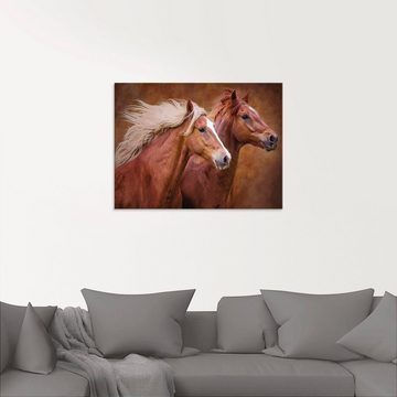 Artland Glasbild Reinrassige Pferde I, Haustiere (1 St), in verschiedenen Größen