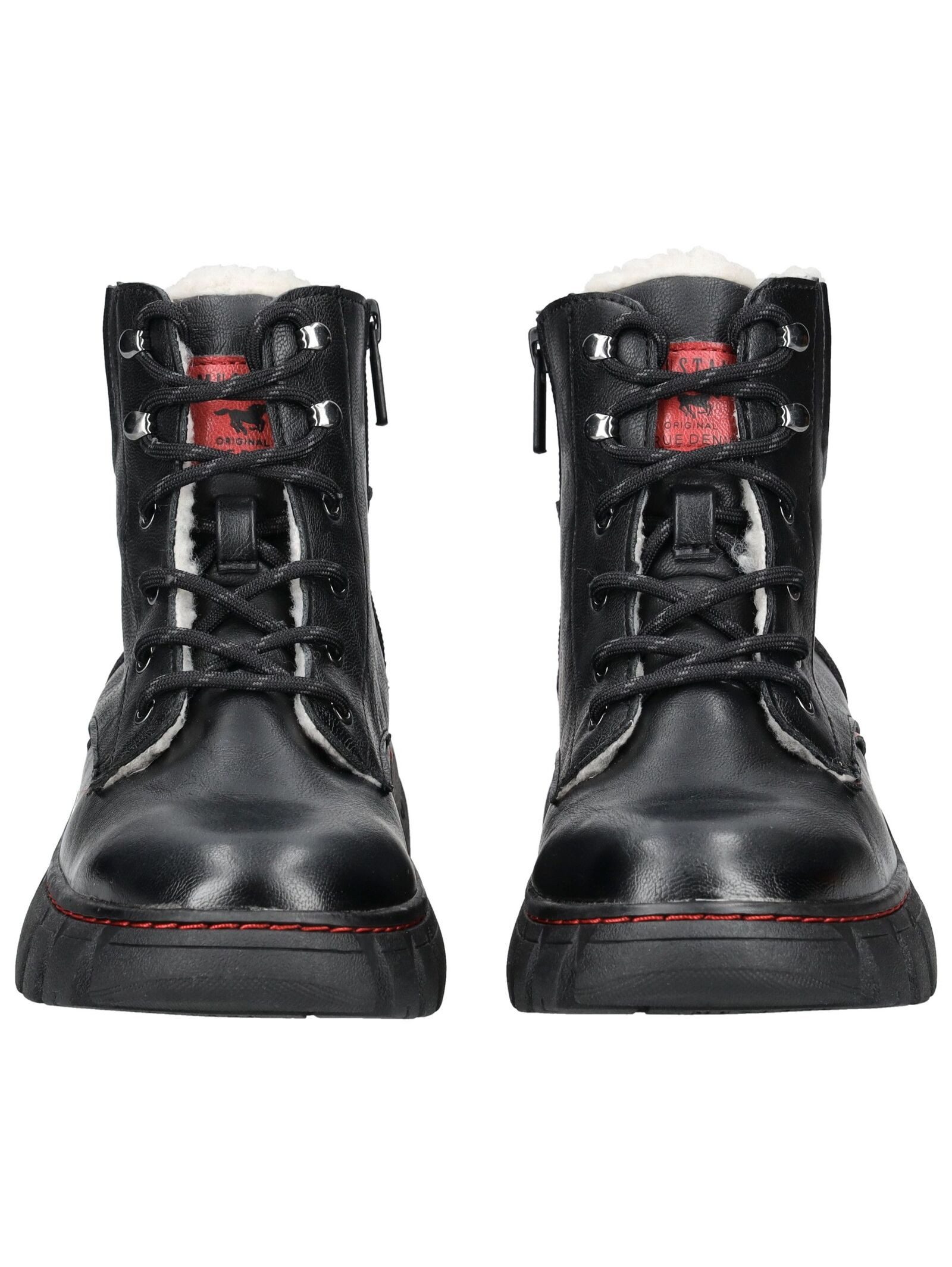 Mustang Shoes Mustang Shoes Stiefelette Lederimitat Schnürstiefelette