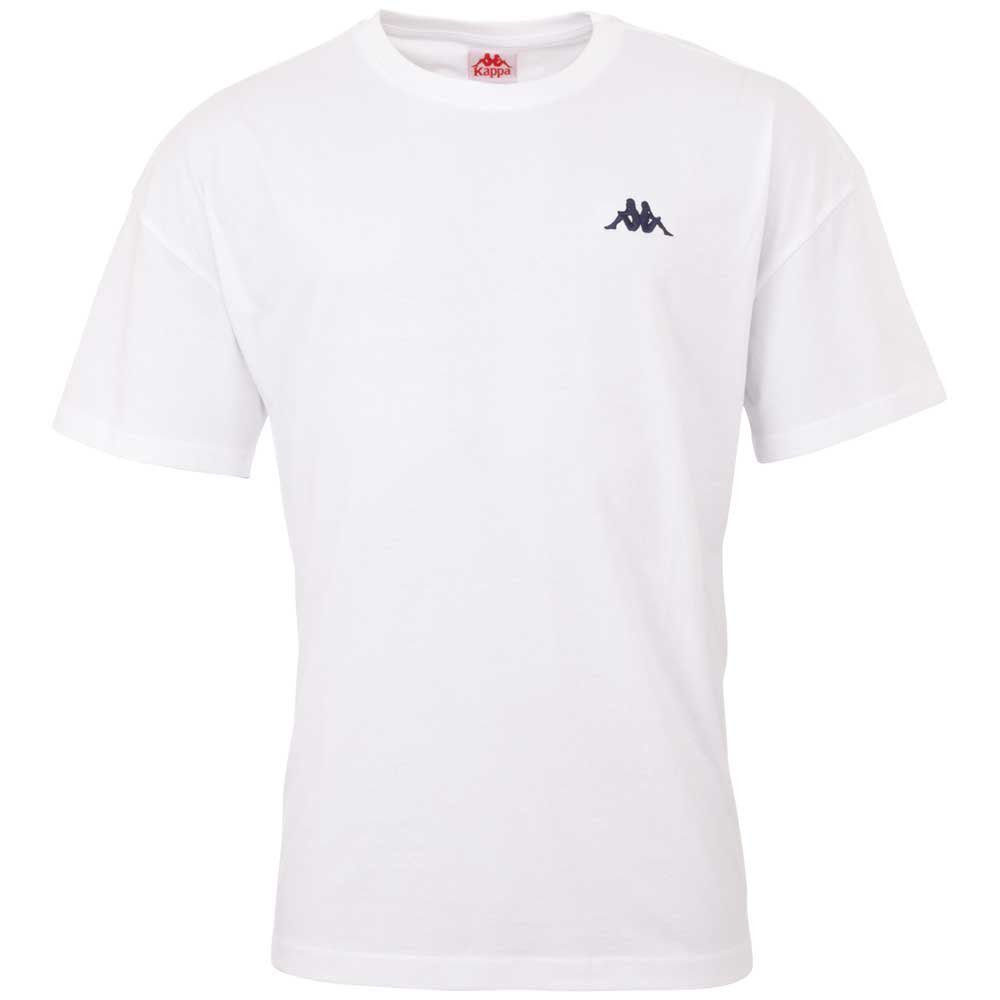 Kappa angesagtem T-Shirt white Rundhalsausschnitt mit bright