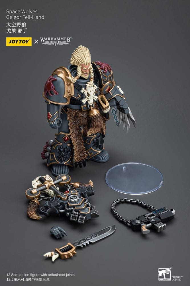 Joy Toy (CN) Actionfigur Joy Toy Warhammer The Horus Heresy 1/18 Space Wolves Geigor Fell-Hand