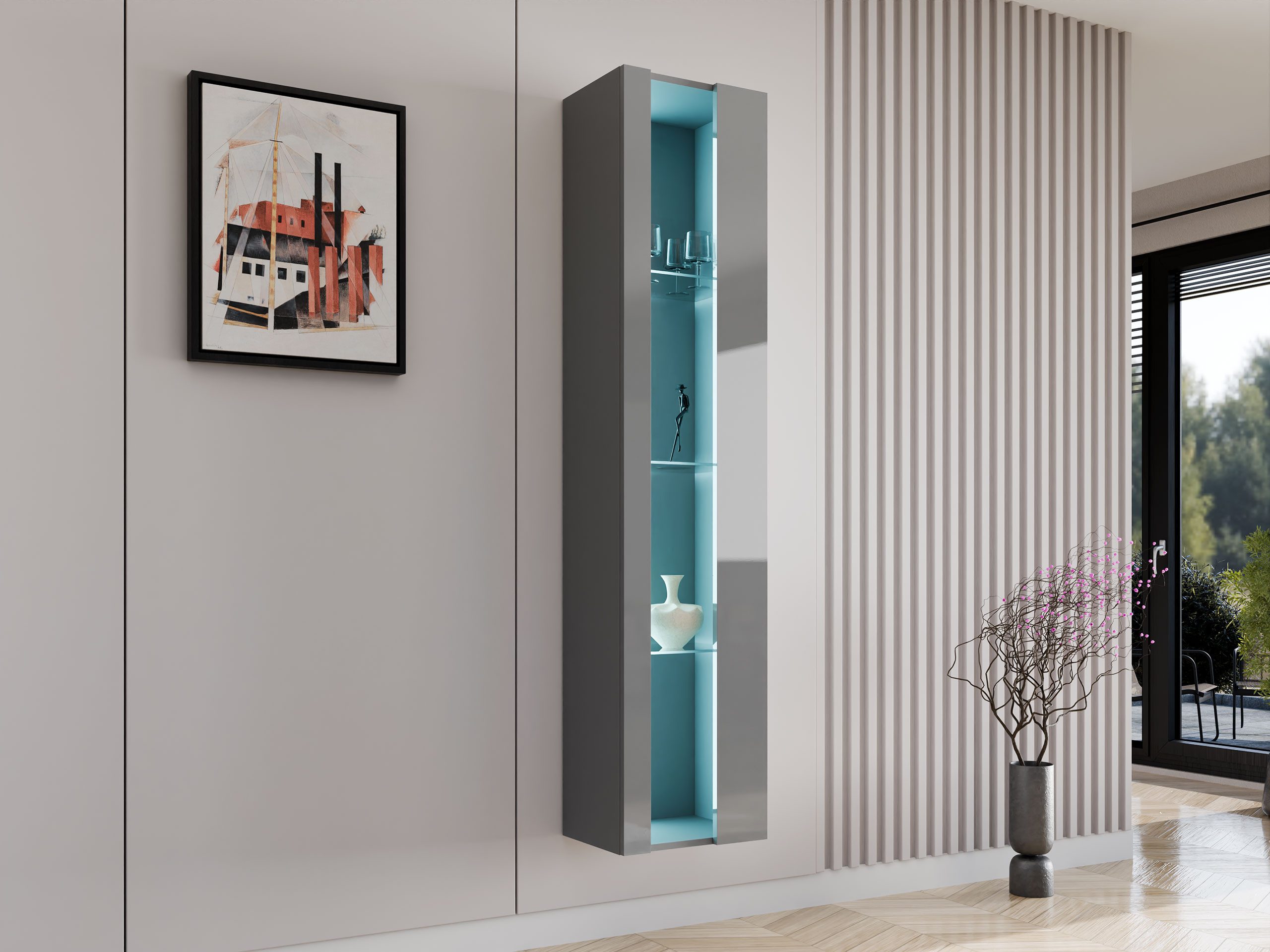 MIRJAN24 Vitrine 180 Vigo New (mit günstig online kaufen