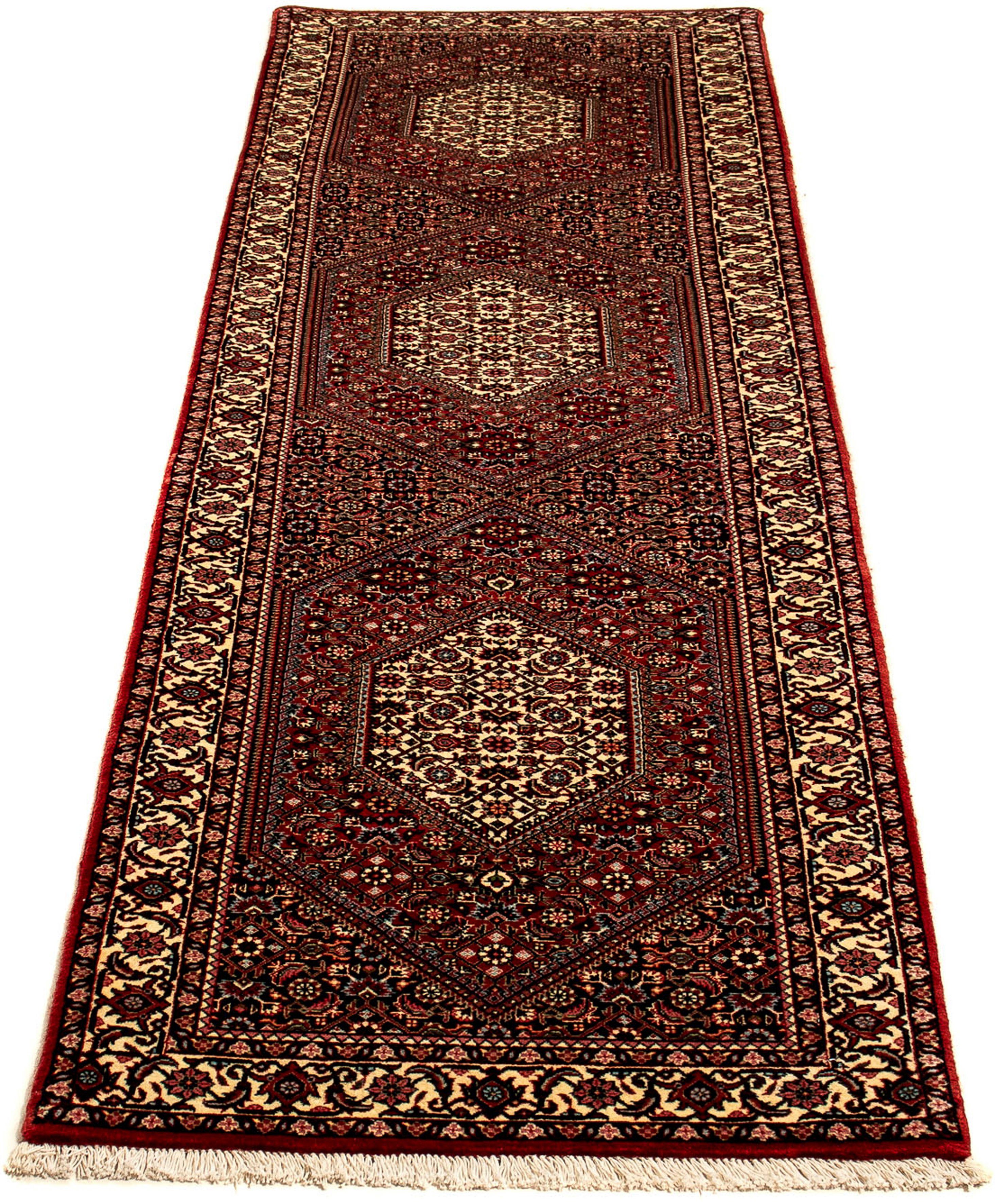 Orientteppich Perser - Bidjar - 307 x 73 cm - mehrfarbig, morgenland, rechteckig, Höhe: 15 mm, Wohnzimmer, Handgeknüpft, Einzelstück mit Zertifikat