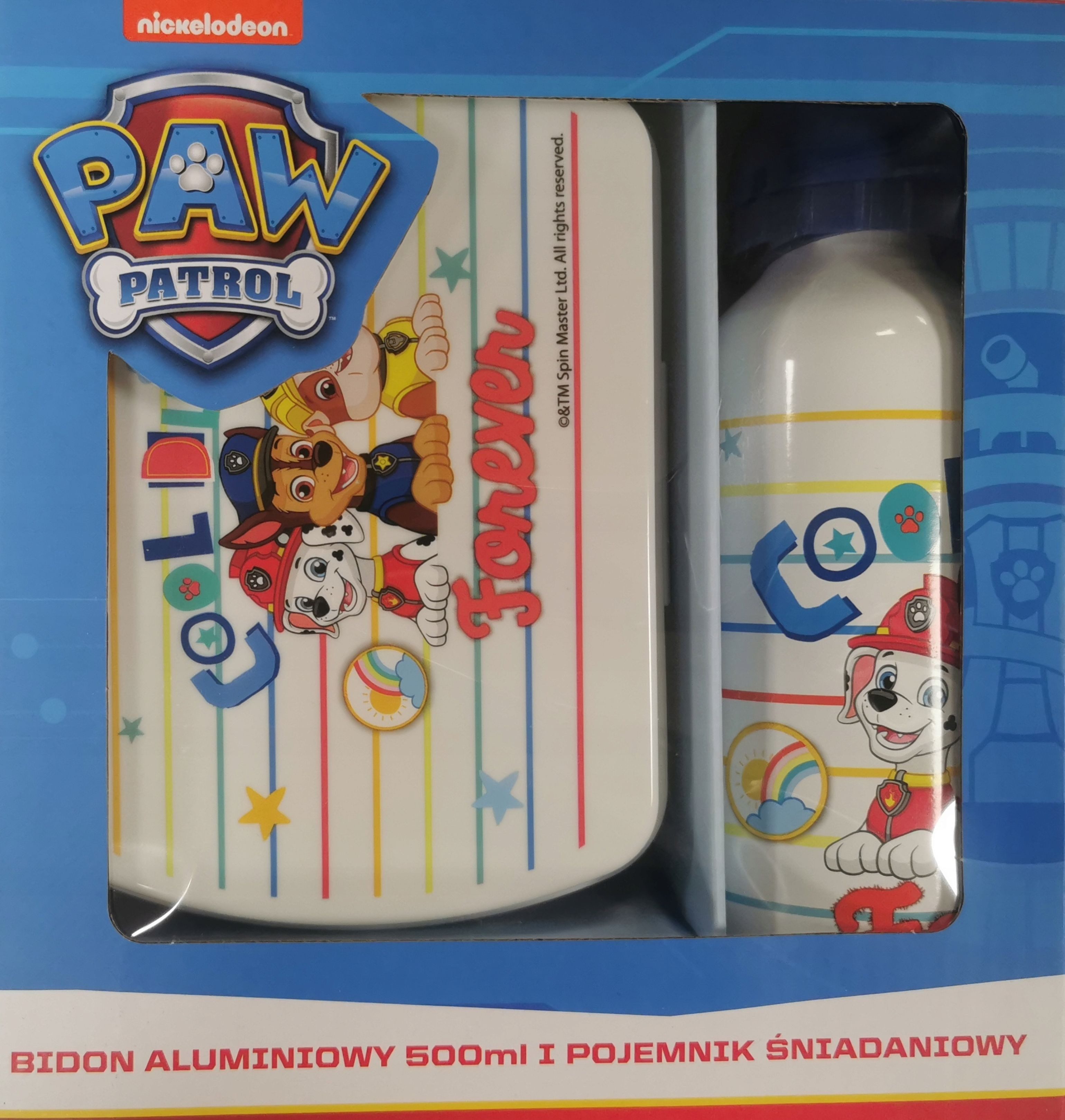 PAW PATROL Trinkflasche PAW Patrol Brotdose & Alu-Trinkflasche Set – für Kindergarten & Schule