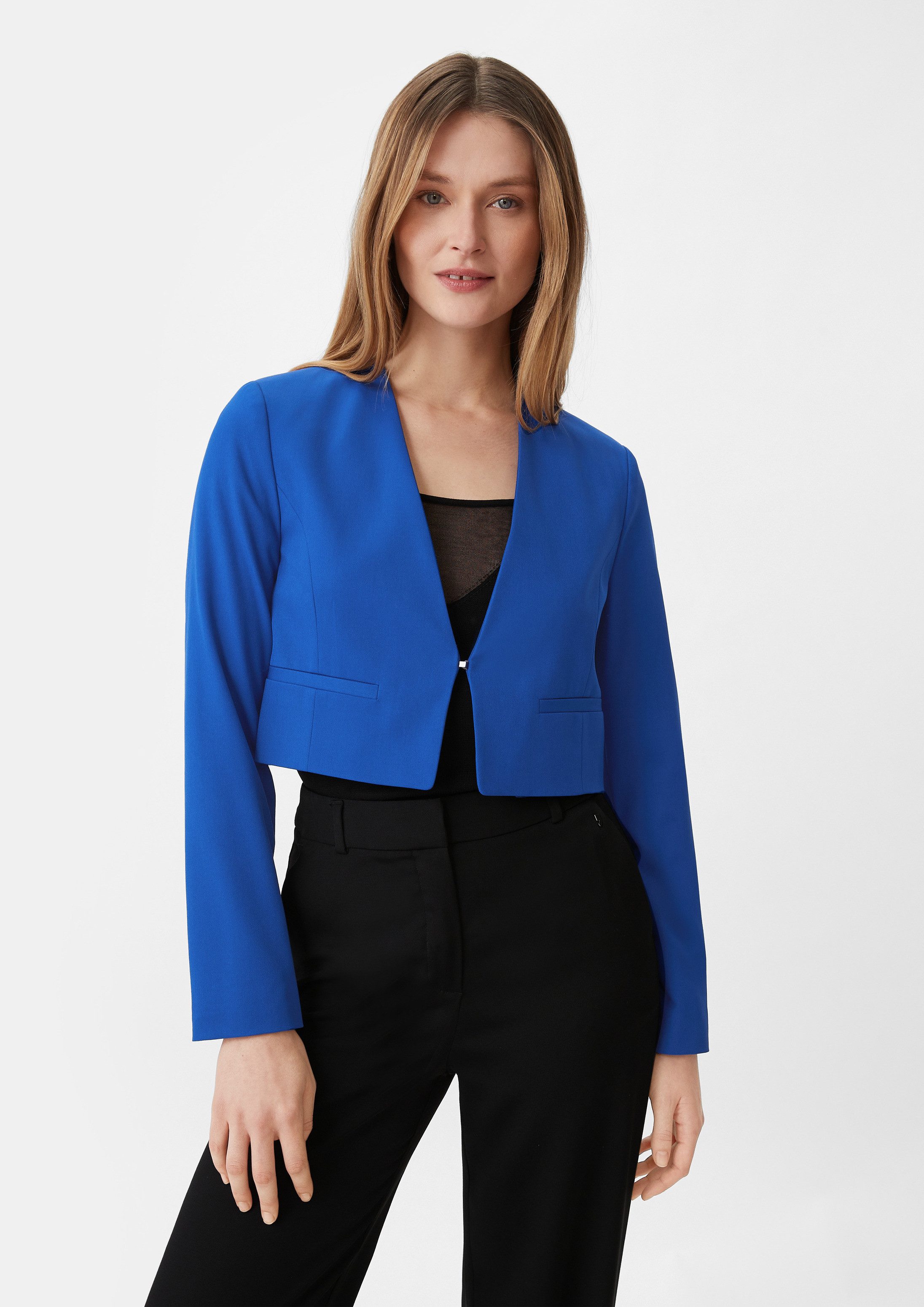 comma Jackenblazer Indoor-Blazer Blazer im Cropped fit