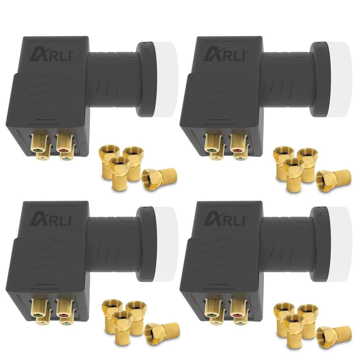 ARLI 4er Set / Pack - 10748 (für Teilnehmer) 4 Universal-Quad-LNB