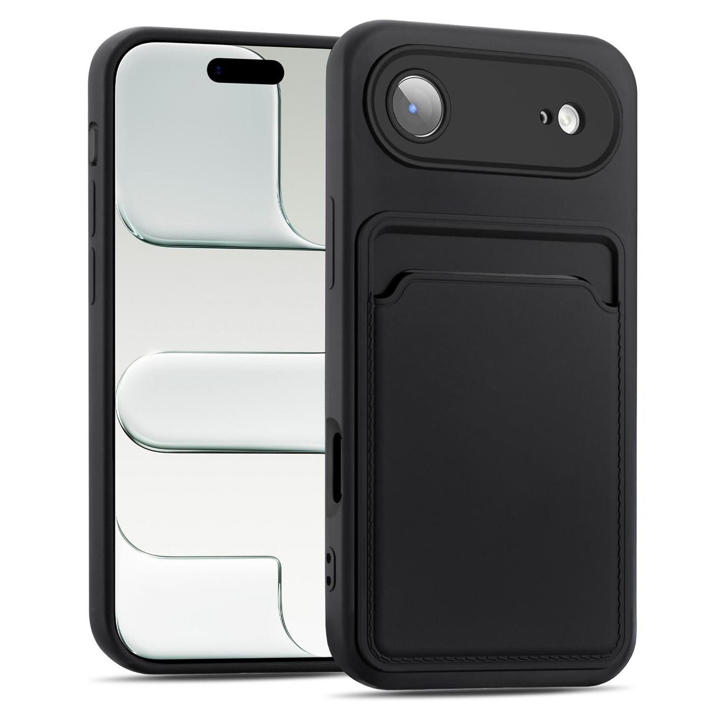 CoolGadget Handyhülle Card Case Handy Tasche für Apple iPhone Air 6,5 Zoll, Silikon Schutzhülle mit Kartenfach für iPhone Air Hülle